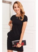 Black dress with short sleeves 9967 - Online store - Boutique